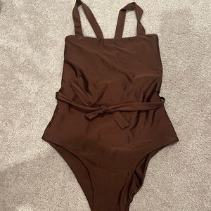Never worn brown one piece
